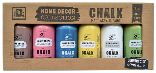 2 Pack - Little Birdie Chalk Matte Acrylic Paint 60ml 6/Pkg-Country Side - CR81545 - 8903236637748