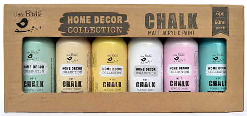 2 Pack - Little Birdie Chalk Matte Acrylic Paint 60ml 6/Pkg-Pastel Shades - CR81544 - 8903236637731