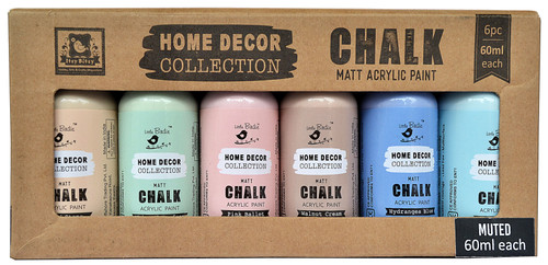 2 Pack - Little Birdie Chalk Matte Acrylic Paint 60ml 6/Pkg-Muted - CR81548 - 8903236637779