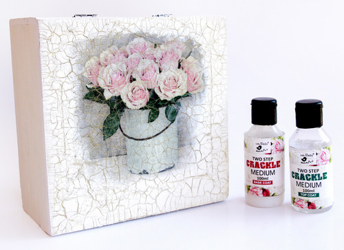 3 Pack - Little Birdie Two Step Crackle Medium 100ml-Top and Base Coat - CR73512