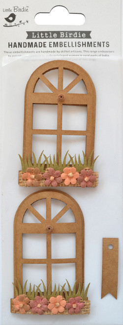 3 Pack - Little Birdie Arch Window Garden 3/Pkg-Shades Of Brown - CR79721 - 8903236618327