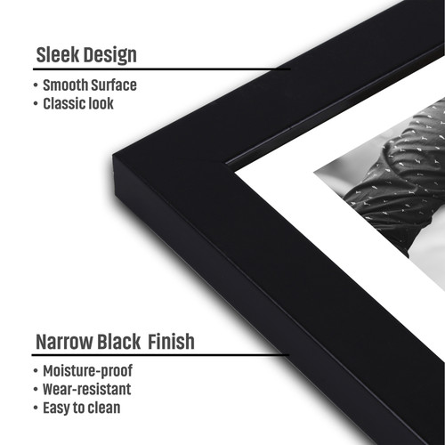 2 Pack - Little Birdie Frame With Canvas Panel 12"X12" 1/Pkg-Narrow Black - CR91192