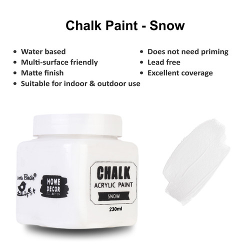 3 Pack Little Birdie Home Decor Chalk Paint-Snow CR96185