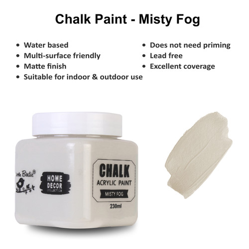3 Pack Little Birdie Home Decor Chalk Paint-Misty Fog CR96187