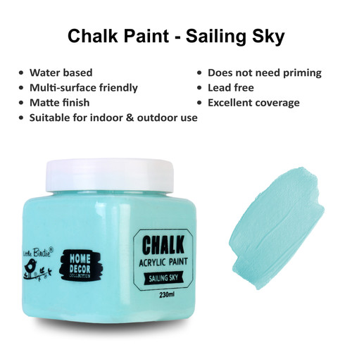 3 Pack - Little Birdie Home Decor Chalk Paint-Sailing Sky - CR96276