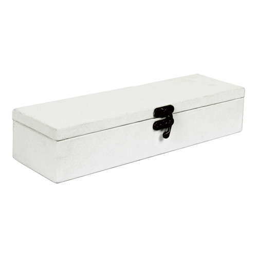 3 Pack - Little Birdie Customizable Canvas & MDF Box With Latch 1/Pkg-10"X3"X2" - CR91085
