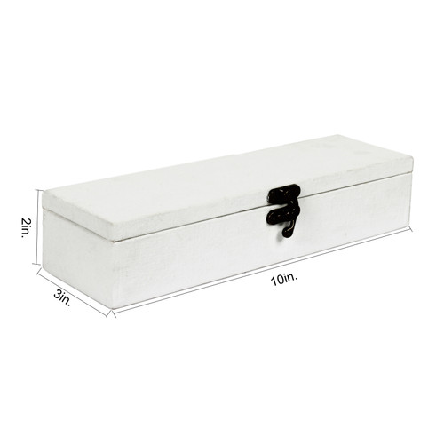3 Pack - Little Birdie Customizable Canvas & MDF Box With Latch 1/Pkg-10"X3"X2" - CR91085 3 Pack - Little Birdie Customizable Canvas & MDF Box With Latch 1/Pkg-10"X3"X2" - CR91085