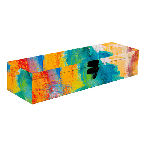 3 Pack - Little Birdie Customizable Canvas & MDF Box With Latch 1/Pkg-10"X3"X2" - CR91085 3 Pack - Little Birdie Customizable Canvas & MDF Box With Latch 1/Pkg-10"X3"X2" - CR91085