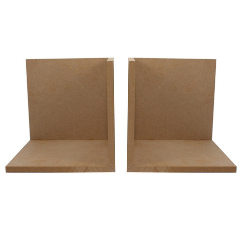 3 Pack Little Birdie MDF Bookend L Cut 8"X8", 2/Pkg-8"X8" CR86026 - 8903236684186