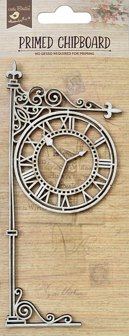 3 Pack Little Birdie Laser Cut Primed Chipboard 1/Pkg-Vintage Clock 1PCBD399-82950 - 8903236652437