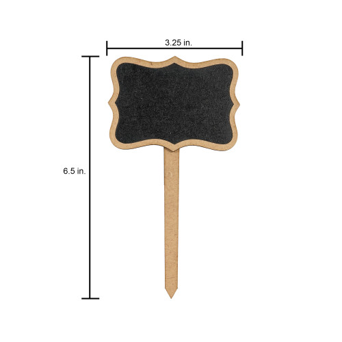 6 Pack - Little Birdie Mini Chalkboard Tabletop Sign 2/Pkg-Braces - CLKBRDTB-89191