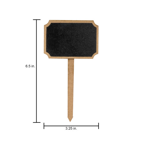 6 Pack - Little Birdie Mini Chalkboard Tabletop Sign 2/Pkg-Ornate Rectangle - CLKBRDTB-89195