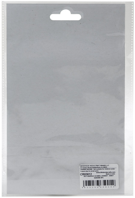 6 Pack - Little Birdie 3D Embellishment 8/Pkg-Sweet Sunshine - CR83612 6 Pack - Little Birdie 3D Embellishment 8/Pkg-Sweet Sunshine - CR83612