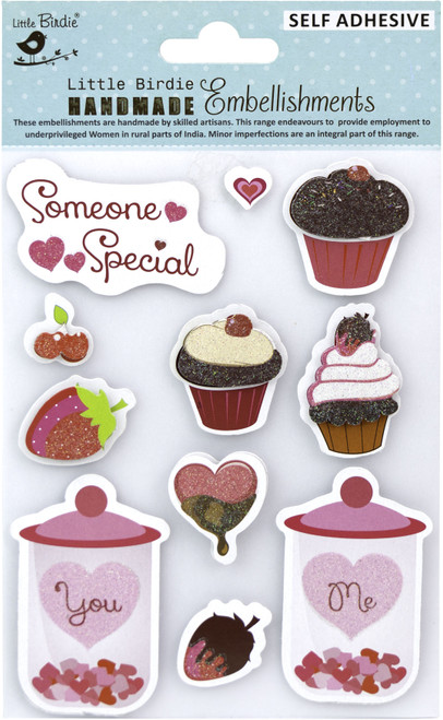 6 Pack - Little Birdie 3D Embellishment 11/Pkg-Especially Sweet - CR83616 - 8903236659092