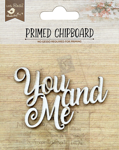 6 Pack Little Birdie Laser Cut Primed Chipboard 1/Pkg-You & Me 1PCBD299-82898 - 8903236651911