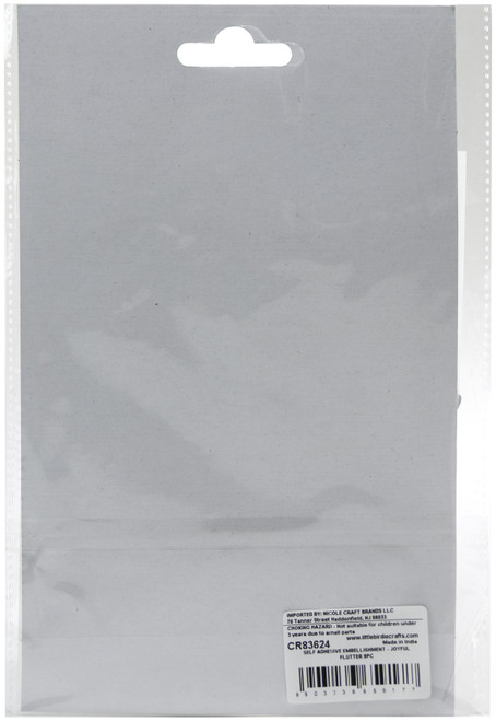 6 Pack - Little Birdie Sticker Embellishment 9/Pkg-Joyful Flutter - CR83624 6 Pack - Little Birdie Sticker Embellishment 9/Pkg-Joyful Flutter - CR83624