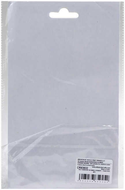 6 Pack - Little Birdie 3D Embellishment 9/Pkg-Toad Pool - CR83632 6 Pack - Little Birdie 3D Embellishment 9/Pkg-Toad Pool - CR83632