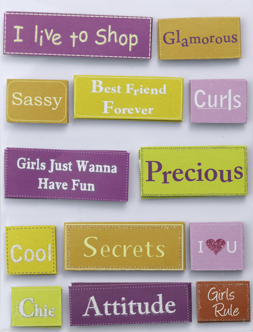 6 Pack - Little Birdie 3D Embellishment 13/Pkg-Girl's Rule - CR83636