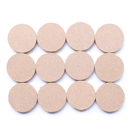 6 Pack - Little Birdie MDF Shape Round 12/Pkg-5Cm - CR85297 - 8903236676822