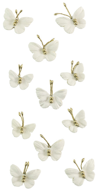 6 Pack - Little Birdie Pearl Butterflies 11/Pkg-Amor Mio - CR79464