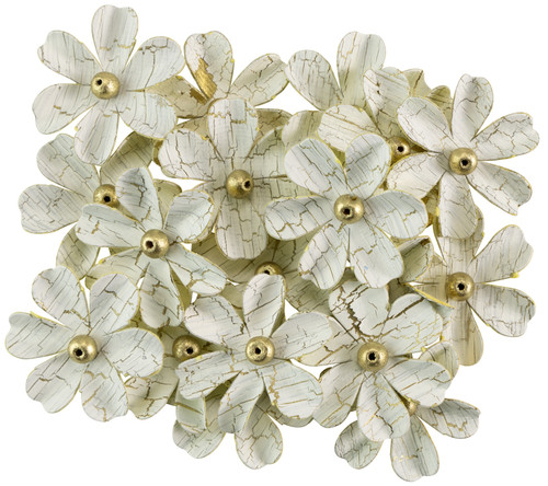 3 Pack - Little Birdie Zoey Washed Paper Flowers 18/Pkg-Amor Mio - ZOEY-79773