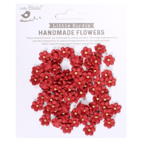 6 Pack - Little Birdie Esme Paper Flowers 80/Pkg-Poppies And Roses - ESME-91339 - 8903236737929