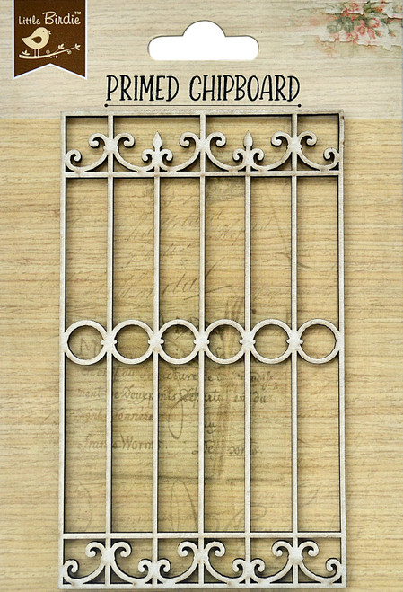 3 Pack - Little Birdie Laser Cut Primed Chipboard 1/Pkg-Scrolls And Circles - 1PCBD399-82868 - 8903236651614