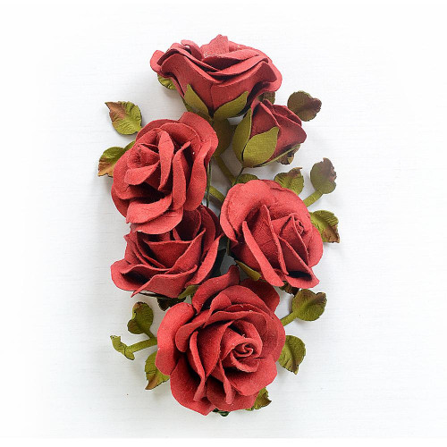 3 Pack Little Birdie Marva Paper Flowers 4/Pkg-Love And Roses MARVA-82765 - 8903236650280