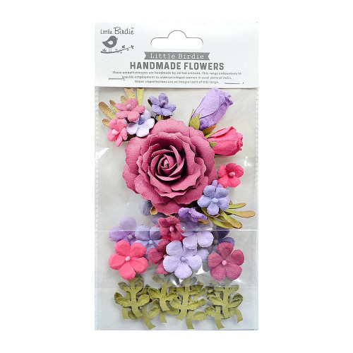 3 Pack - Little Birdie Rooney Paper Flowers 23/Pkg-Birds And Berries - ROONEY-82739 - 8903236650020