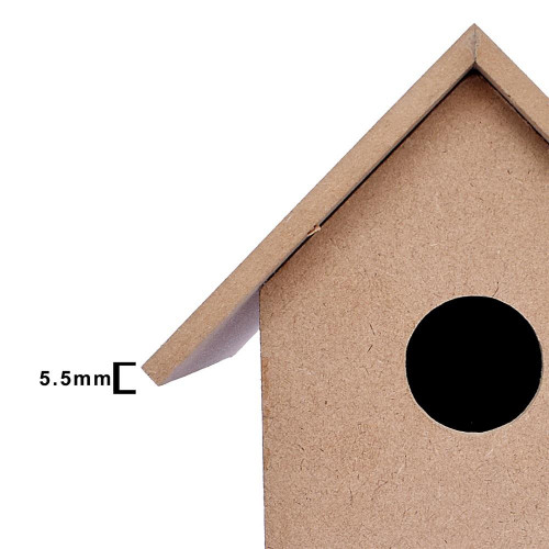 3 Pack - Little Birdie MDF Base Bird House 5.5"X7"-Bird House - CR86430 3 Pack - Little Birdie MDF Base Bird House 5.5"X7"-Bird House - CR86430