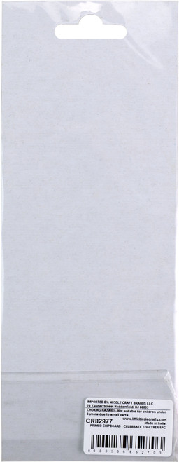 3 Pack - Little Birdie Laser Cut Primed Chipboard 1/Pkg-Celebrate Together - 1PCBD399-82977 3 Pack - Little Birdie Laser Cut Primed Chipboard 1/Pkg-Celebrate Together - 1PCBD399-82977