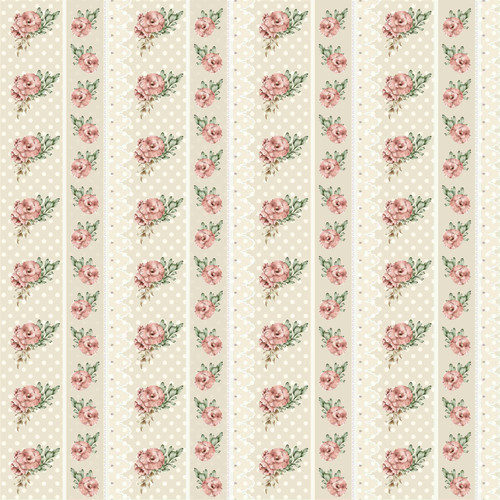 3 Pack Little Birdie Cardstock Pack 6"X6" 12/Pkg-Shabby Chic Bouquet CR84006