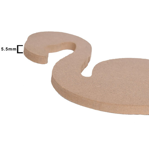 3 Pack Little Birdie MDF Decorable Flamingo With Base 5.5 mm-Flamingo With Base CR86405