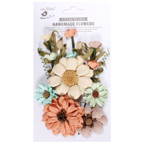 3 Pack Little Birdie Heleen Paper Flowers 12/Pkg-Woodland Stories HELEEN1-91537 - 8903236739909