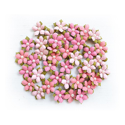 3 Pack - Little Birdie Elira Paper Flowers 40/Pkg-Celebrate Life - 5A0020LD-83119