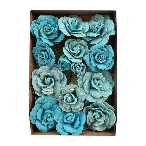 2 Pack Little Birdie Bonita Paper Flowers 20/Pkg-Song Of The Sea BONITA-82917 - 8903236652109