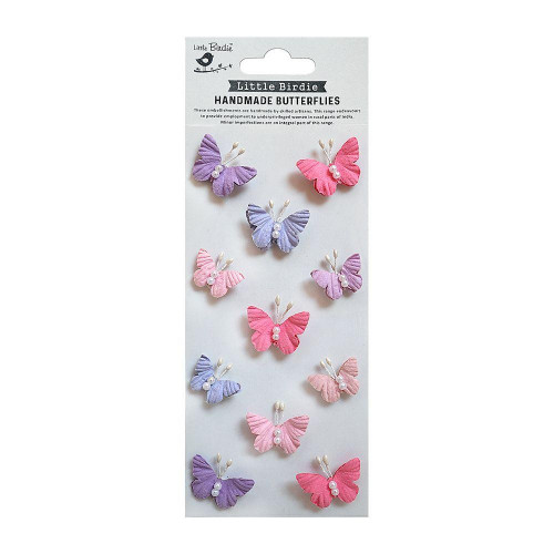 6 Pack Little Birdie Pearl Sticker Embellishment 11/Pkg-Fairy Sparkle CR79463 - 8903236615746
