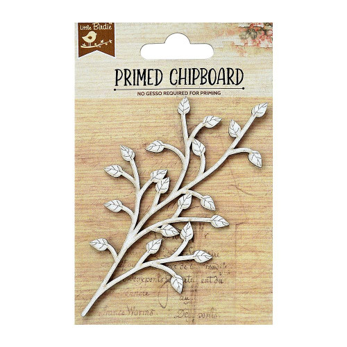 6 Pack Little Birdie Laser Cut Primed Chipboard 1/Pkg-Spring Leaf 1PCBD199-72519 - 8903236545081