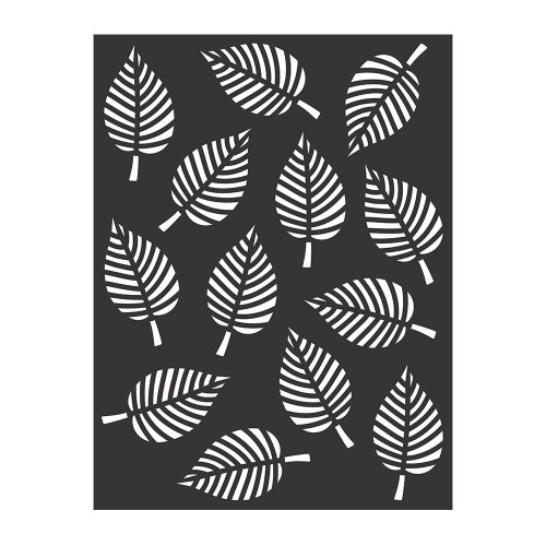 3 Pack - Little Birdie Reusable Stencil 7.3"X9.7"-Leaf Melody - RUSNTL9-57131