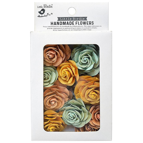 3 Pack - Little Birdie Whitney Paper Flowers 14/Pkg-Sunshine And Lemonade - CR79759 - 8903236618709