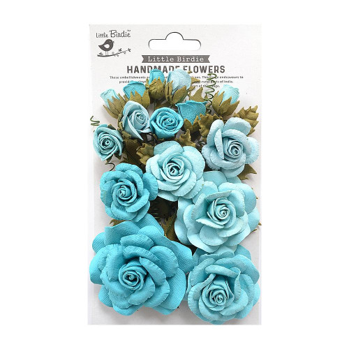 3 Pack - Little Birdie Rosalind Paper Flowers 21/Pkg-Song Of The Sea - ROSALIND-82823 - 8903236650860