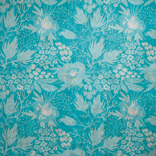 2 Pack - Little Birdie Cardstock 12"X12" 12/Pkg-Aqua Medley - CR79506