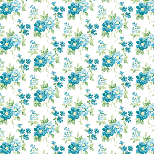 2 Pack - Little Birdie Cardstock 12"X12" 12/Pkg-Aqua Medley - CR79506