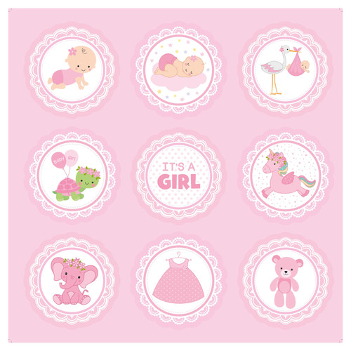 3 Pack - Little Birdie Little Miracle Cardstock Pack 12"X12" 12/Pkg-Baby Girl - CR85668 3 Pack - Little Birdie Little Miracle Cardstock Pack 12"X12" 12/Pkg-Baby Girl - CR85668