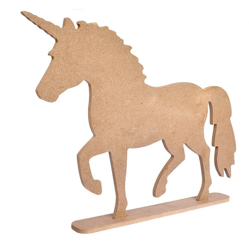 3 Pack - Little Birdie MDF Base Standing Unicorn 12"X9.5"-Standing Unicorn - CR86411 - 8903236688030
