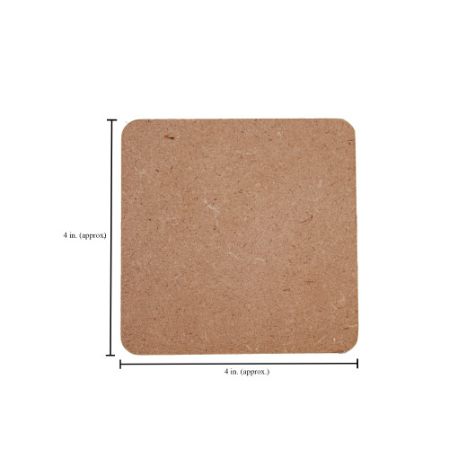 3 Pack - Little Birdie MDF Wood Coaster With Stand-Square 4"X4" - CR86516 3 Pack - Little Birdie MDF Wood Coaster With Stand-Square 4"X4" - CR86516