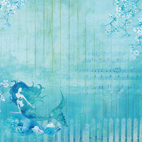 2 Pack - Little Birdie Cardstock Pack 12"X12" 12/Pkg-Songs of the Sea - CR84007 2 Pack - Little Birdie Cardstock Pack 12"X12" 12/Pkg-Songs of the Sea - CR84007