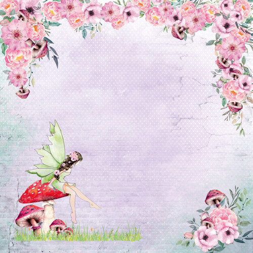 2 Pack - Little Birdie Cardstock Pack 12"X12" 12/Pkg-Fairy Sparkle - CR79504