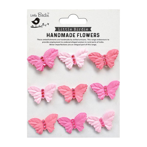 6 Pack Little Birdie Jewel Butterfly 9/Pkg-Celebrate Life JEWELBT-82797 - 8903236650600