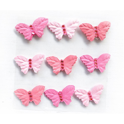 6 Pack Little Birdie Jewel Butterfly 9/Pkg-Celebrate Life JEWELBT-82797